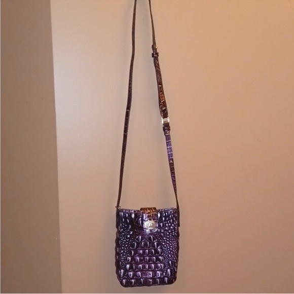 Brahmin Marley Plum Melbourne Crossbody Bag - NEW - Picture 6 of 7